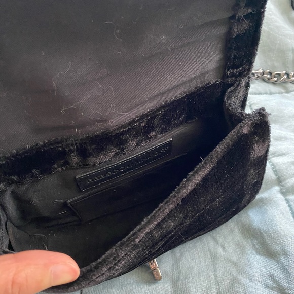 rebecca minkoff love leather crossbody bag in black - Picture 4 of 10